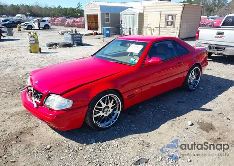 2000 Mercedes-Benz Sl 500 z USA, uszkodzony, nr VIN WDBFA68F8YF192388